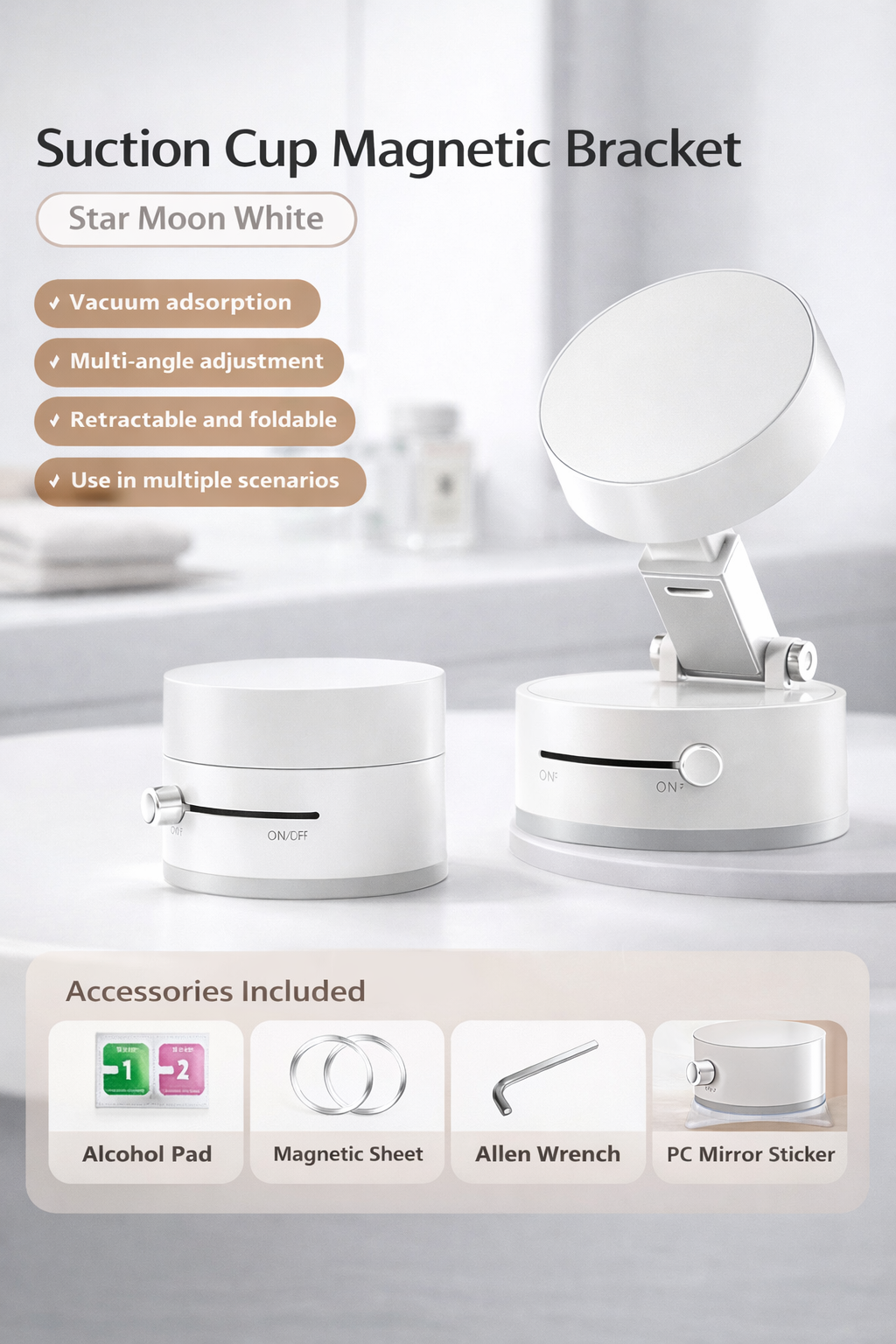 Magnetic Foldable Phone Mount